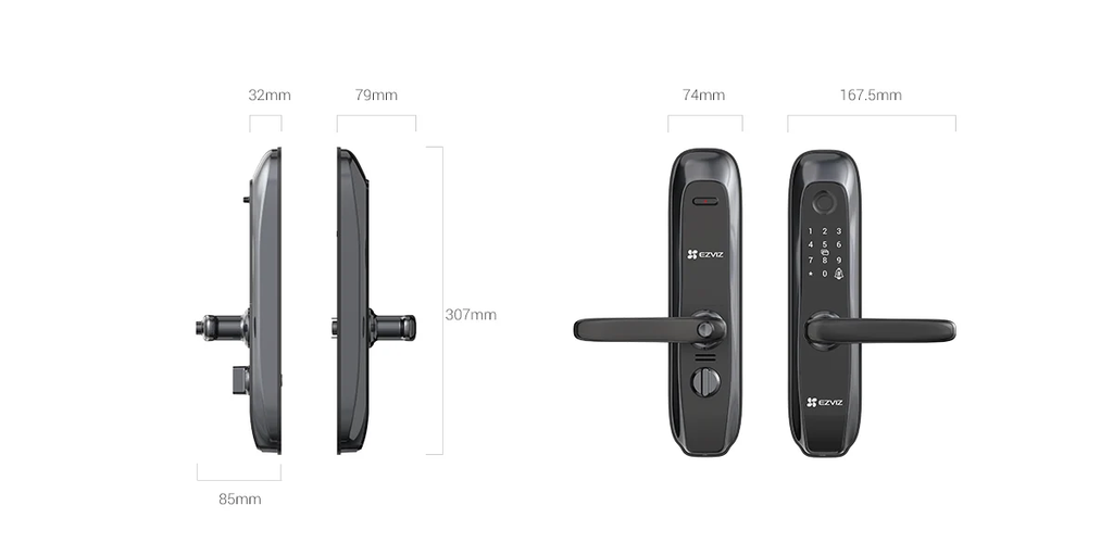 Cerradura EZVIZ CS-L2S — dimensiones